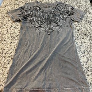Womens Affliction size large graphic tee